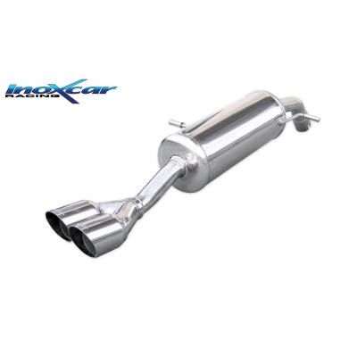 Escape trasero deportivo 2X80 RACING CITROEN DS3 1.6i 16V TURBO (155CV) 2010-- Ø 50 CON Homologacion Europea Inoxcar