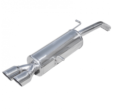 Escape trasero deportivo 2X80 RACING CITROEN DS3 1.6i 16V TURBO (155CV) 2010-- Ø 50 CON Homologacion Europea Inoxcar