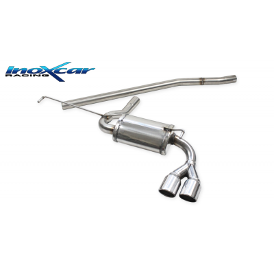 Escape trasero deportivo 2X80 X-RACE FIAT 500 X 1.0 (120cv) Restyling 2019-- PENDIENTE de Homologacion Europea Inoxcar