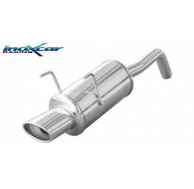 Escape trasero deportivo 1X120X80 FIAT PANDA 1.4 16V 100HP (100CV) 2006-- Ø 48 CON homologacion Inoxcar