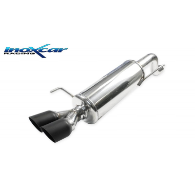 Escape trasero 2X80 RACING BLACK CERAMIC ABARTH PUNTO EVO 1.4 TURBO MultiAir (165CV) 2010-- Ø 55 Inoxcar CON HOMOLOGACION