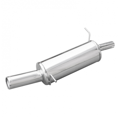 Escape trasero deportivo 1X80 FORD FIESTA 6° serie (08) 1.4 16V (96CV) 2008-- Ø 42 CON Homologacion Europea Inoxcar