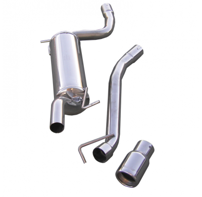 Escape trasero deportivo 1X80 FORD FOCUS 1° serie 1.8 16V (115CV) 1999-2004 Ø 50 CON Homologacion Europea Inoxcar