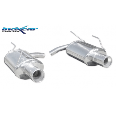 Escape trasero deportivo 1X102 Salida Izq. + Dcha. HONDA S2000 2.0 (240CV) 1999-- CON Homologacion Europea Inoxcar