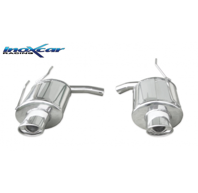 Escape trasero deportivo 1X120X80 Salida Izq. + Dcha. HONDA S2000 2.0 (240CV) 1999-- CON Homologacion Europea Inoxcar