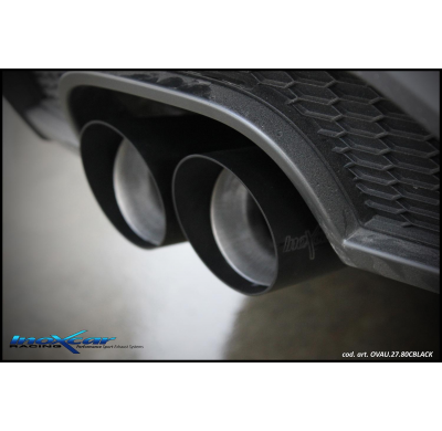 Escape trasero deportivo 2X80 BLACK CERAMIC   AUDI A3 (Type 8V) SPORTBACK 2.0 TFSI Sport (190cv) Sportback 2WD 2016-2018 PEN