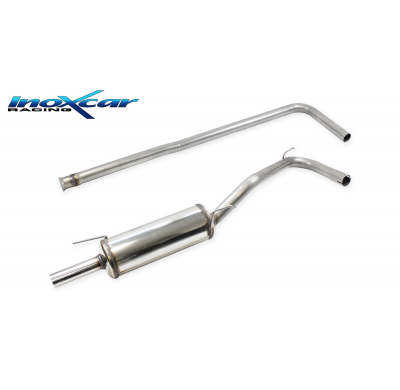 Tubo de sustitución del catalizador + Tubo central directo + Escape trasero Grupo.N 50 Ø RENAULT CLIO 1  1.8 16V (135CV) --1998