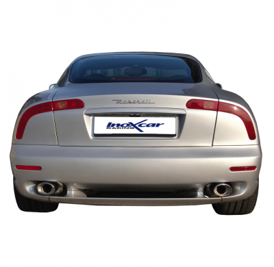 Escape trasero deportivo 1X120X80 OBLIQUO Salida Izq. + Dcha. MASERATI GT 3.2 V8 (368CV) --2002 SIN homologacion Inoxcar