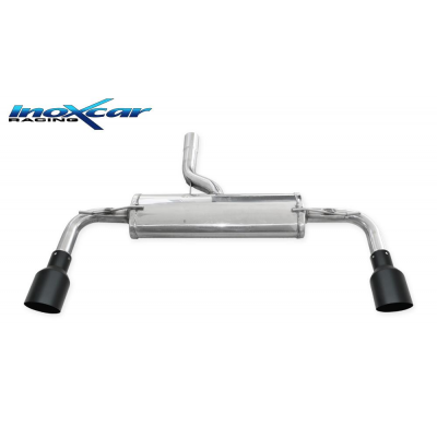 Escape trasero 1X100 RACING Salida Der. + Izq. BLACK CERAMIC MINI COUNTRYMAN 1.6 S COOPER (184CV) 2010-- Ø 55 / ALL4 (Type R60)