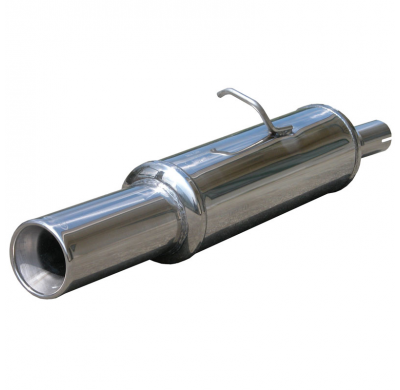 Escape trasero deportivo 1X80 OPEL ASTRA F 1.6 (75CV) 3 FIXING 1996-- CON Homologacion Europea Inoxcar