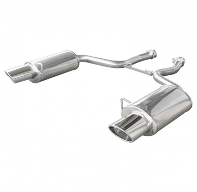 Escape trasero deportivo 1X150X105 OBLIQUO Salida Izq. + Dcha. AUDI A4 3° serie RS4 4.2 V8 (420CV) 2006-- SIN homologacion I