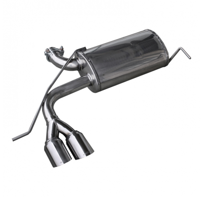 Escape trasero deportivo 2X80 RACING AUDI A3 (Type 8L) S3 1.8 TURBO (210CV-225CV) 1999-2003 Ø 60 CON Homologacion Europea In