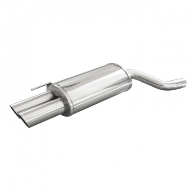 Escape trasero deportivo 2X80 RACING BMW E46 320D (150CV) 1999-- Ø60 CON Homologacion Europea Inoxcar