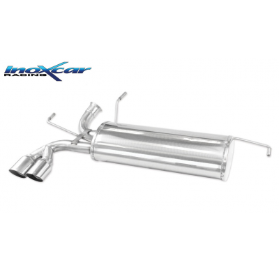 Escape trasero deportivo 2X80 RACING  PEUGEOT 206 RC 2.0 16V (177CV) --2006 diam. 63 CON Homologacion Europea Inoxcar