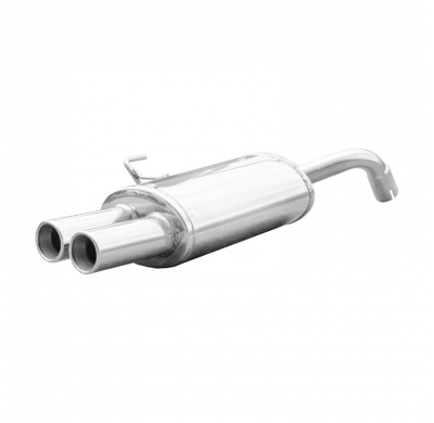 Escape trasero deportivo 2X80 RENAULT CLIO 2 RS 2.0 fase2 (172CV) 2002-2003 Ø 54 CON Homologacion Europea Inoxcar