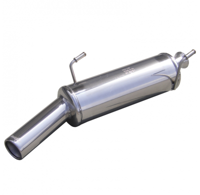 Escape trasero deportivo 1X80 PEUGEOT 206 CC CC 2.0 16V (136CV) 2001-2004 CON Homologacion Europea Inoxcar