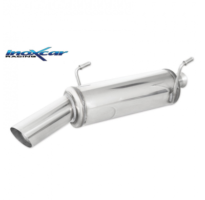Escape trasero deportivo 1X90 RALLY PEUGEOT 206 HDI HDI 2.0 (90CV) 2000-2005 CON Homologacion Europea Inoxcar