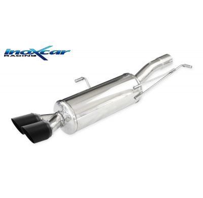 Escape trasero 2X80 RACING BLACK CERAMIC PEUGEOT RCZ 1.6 THP (200CV) 2010-- Inoxcar CON HOMOLOGACION