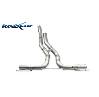 Escape trasero sin silenciador Salida Der. + Izq. PORSCHE CAYENNE (Serie 536) 3.0 V6 (340cv) SUV 2018-- (SINGLE PIPE) Inoxcar SI