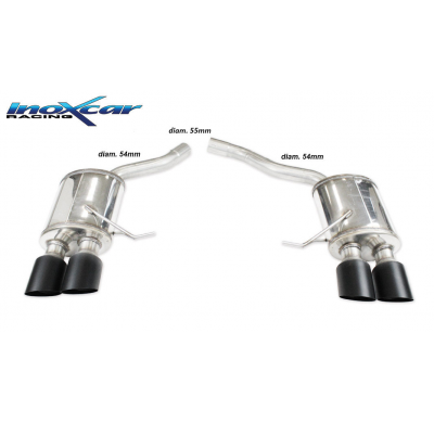 Escape trasero 2X100 Black Ceramic Salida Der. + Izq. PORSCHE MACAN 2.0 TFSi (245cv) 2019-2020 Inoxcar SIN HOMOLOGACION