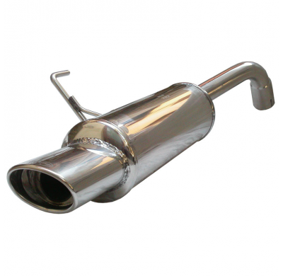 Escape trasero deportivo 1X120X80 RENAULT CLIO 2 RS 2.0 fase2 (172CV) 2002-2003 Ø 54 CON Homologacion Europea Inoxcar