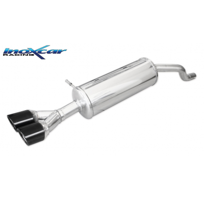 Escape trasero deportivo 2X80 X-RACE BLACK EDITION RENAULT CLIO 4 1.5 Dci (75cv) 2015-- Ø 40 CON Homologacion Europea Inoxca