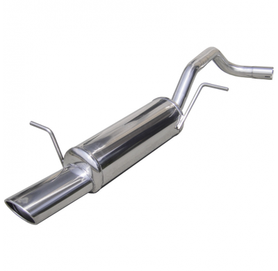 Escape trasero deportivo 1X120X80 SEAT IBIZA (Type 6L) 1.4 16V (100CV) 2002-2006 Ø 45 CON Homologacion Europea Inoxcar
