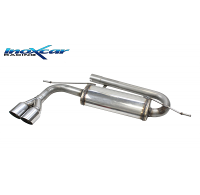 Escape trasero 2X80 RACING SEAT LEON (Type 5F) 1.5 FR (150cv) (Ponte torcente) 2018-- Inoxcar PENDIENTE DE HOMOLOGACION