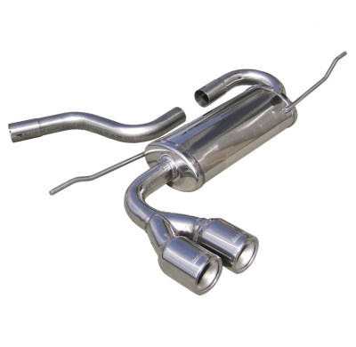 Escape trasero deportivo 2X80 SEAT LEON (Type 1P) 2.0 TDI (140CV) 2005-- Ø 55 CON Homologacion Europea Inoxcar