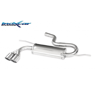 Escape trasero deportivo 2X80 RACING SEAT LEON (Type 1P) 2.0 TDI (140CV) 2005-- Ø 55 CON Homologacion Europea Inoxcar