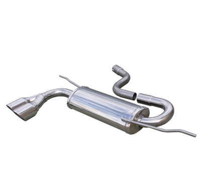 Escape trasero deportivo 2X80 RACING SEAT LEON (Type 1P) 1.4 Tsi (125CV) 2005-- SIN homologacion Inoxcar