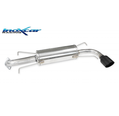 Escape trasero 1X100 RACING BLACK CERAMIC  SUBARU IMPREZA 4WD 2.5 WRX (230CV) 2008-- Inoxcar CON HOMOLOGACION