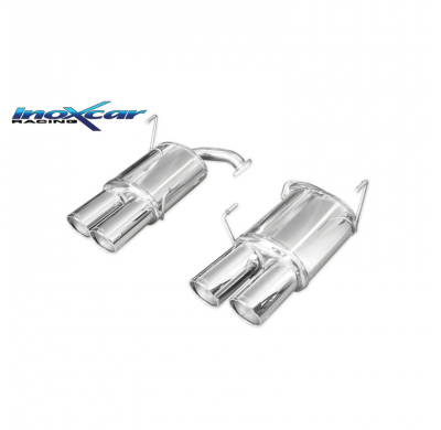 Escape trasero deportivo 2X100 X-RACE Salida Izq. + Dcha. SUBARU IMPREZA 4WD 2.5T WRX STi 10MY (300CV) 2010-2013 CON Homolog