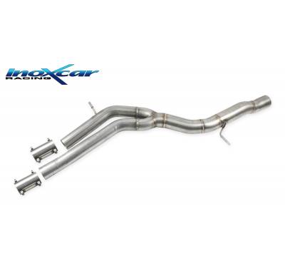 Tubo central directo  PORSCHE CAYENNE (Serie 536) 3.0 V6 (340cv) SUV 2018-- (SINGLE PIPE) Inoxcar SIN HOMOLOGACION