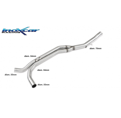 Tubo central directo  PORSCHE MACAN 2.0 TFSi (245cv) 2019-2020 Inoxcar SIN HOMOLOGACION