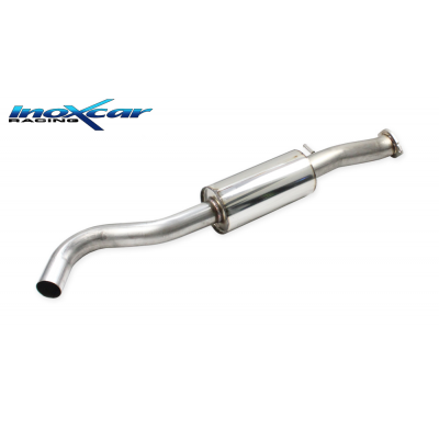 Tubo central con silenciador  Ø 70 > Ø 65 (saldatura TIG / TIG welding) TOYOTA YARIS 1.6 GR (261cv) 2020-- Inoxcar CON HOMOLOGAC