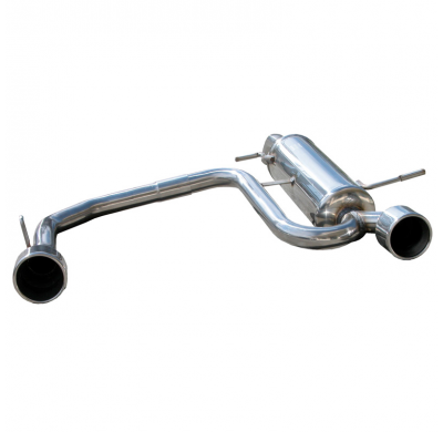 Silenciador trasero deportivo  duplex 1X102 CITROEN C2 1.4 / 1.4 VTR (75CV) 2003-- Ø 42 CON Homologacion Europea Inoxcar