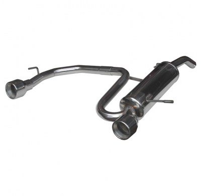 Silenciador trasero deportivo  duplex 1X102 CITROEN C2 1.6 16V VTR (110CV) 2003-- Ø 45 CON Homologacion Europea Inoxcar
