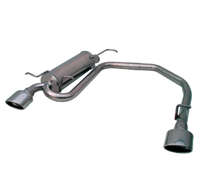 Silenciador trasero deportivo  duplex 1X120X80 CITROEN XSARA 2.0 16V VTS (167CV) --2004 CON Homologacion Europea Inoxcar