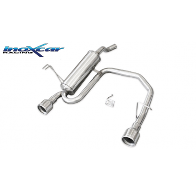 Silenciador trasero deportivo  duplex 1X102 FIAT PUNTO 2B (Type 188) 1.3 MJET (70CV) 2003-- Ø 48 CON Homologacion Europea Inoxca