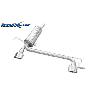 Silenciador trasero deportivo  duplex 1X120X80 OPEL ASTRA H (Type GTC) 1.6 16V (115CV) 2005-- CON Homologacion Europea Inoxcar