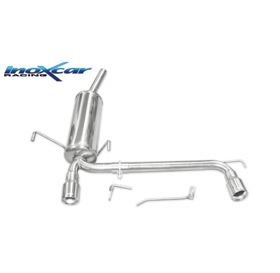 Silenciador trasero deportivo  duplex 1X80 OPEL ASTRA H (Type GTC) 1.6 16V (115CV) 2005-- CON Homologacion Europea Inoxcar