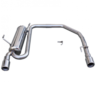 Silenciador trasero deportivo  duplex 1X80 PEUGEOT 206 1.4 (75CV) 2001-2006 CON Homologacion Europea Inoxcar