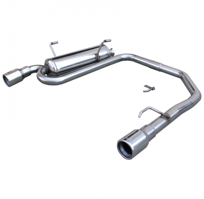 Silenciador trasero deportivo  duplex 1X80 PEUGEOT 206 CC CC 1.6 16V (109CV) 2001-- CON Homologacion Europea Inoxcar