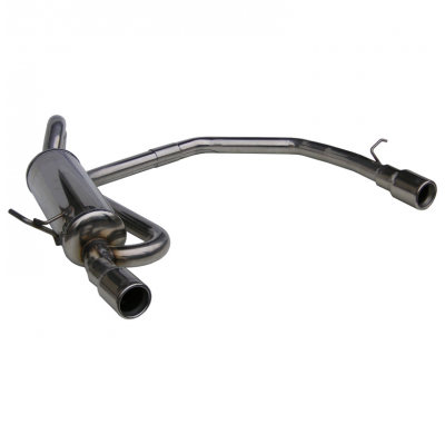 Silenciador trasero deportivo  duplex 1X102 RENAULT CLIO 2 RS 2.0 fase1 (172CV) 2000-2001 Ø 54 CON Homologacion Europea Inoxcar