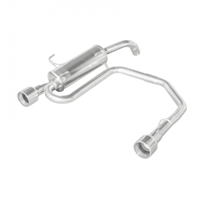 Silenciador trasero deportivo  duplex 1X102 RENAULT CLIO 2 RS 2.0 fase1 (172CV) 2000-2001 Ø 54 CON Homologacion Europea Inoxcar