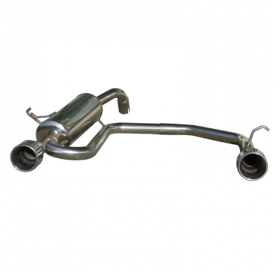 Silenciador trasero deportivo  duplex 1X102 RENAULT CLIO 2 RS 2.0 fase2 (172CV) 2002-2003 Ø 54 CON Homologacion Europea Inoxcar