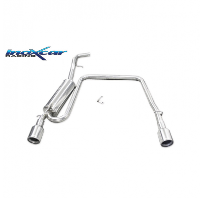 Silenciador trasero deportivo  duplex 1X102 VOLKSWAGEN GOLF 4 1.4 16V (75CV) 1997-2003 Ø 45 CON Homologacion Europea Inoxcar