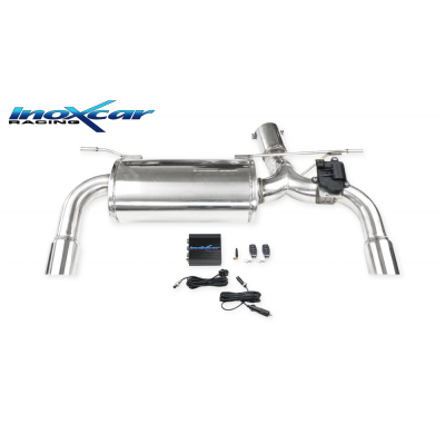 Escape trasero deportivo 1X80 RACING + Kit de depresión válvula + mando a distancia BMW F23 M235i (326cv) 2015-- Cabrio SIN