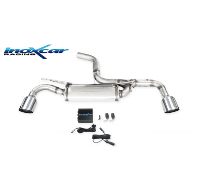 Escape trasero DUPLEX 1X102 RACING + Valvola con kit depressione + telecomando VOLKSWAGEN GOLF 7.5 1.5 TSI (150cv) 2017-- Ø 55 I